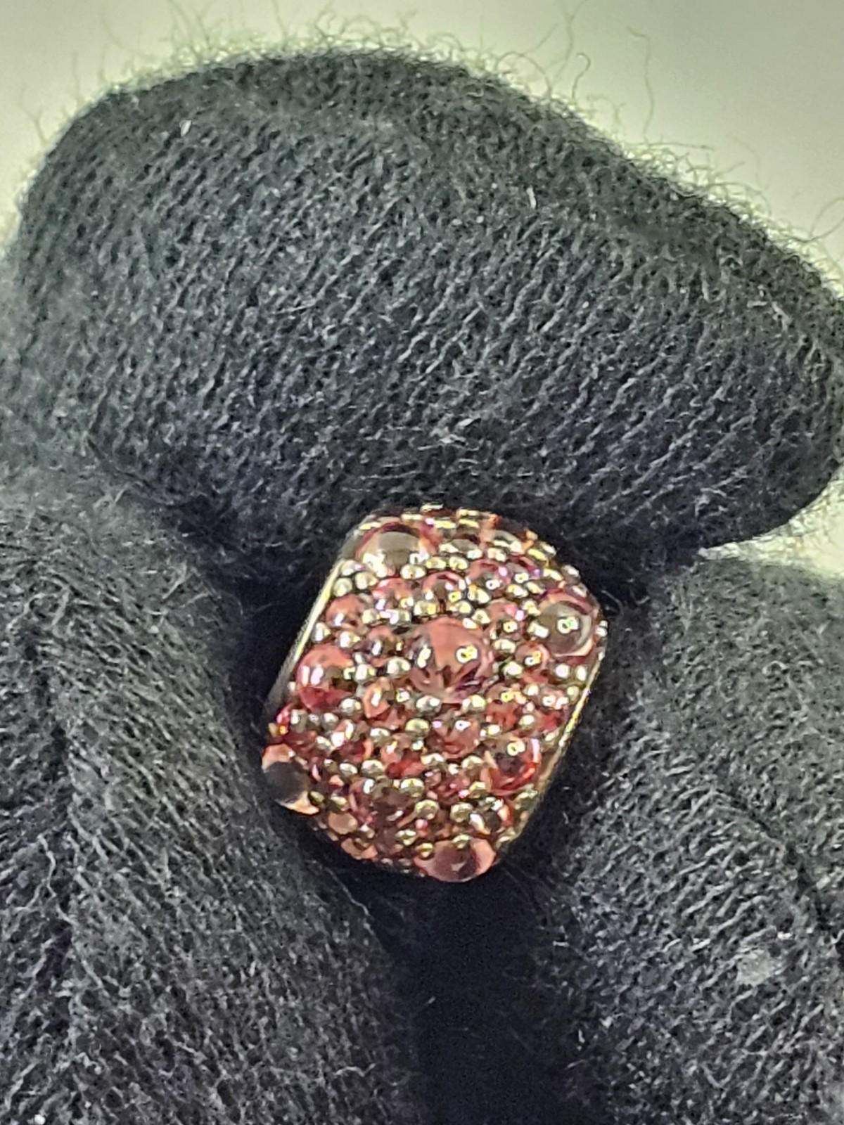 Pandora Moments Pink Pave Lights Charm Bead #791051CZS Authentic S925 ALE