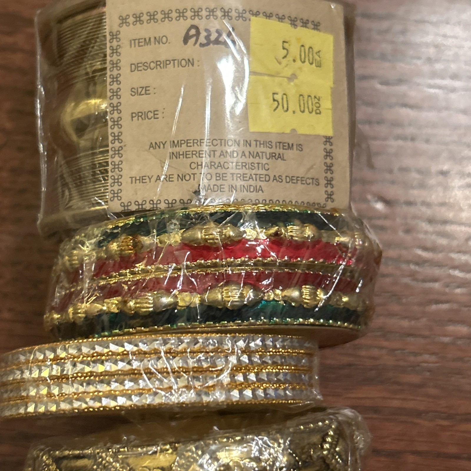 5 Bracelets & Bangles – Made In India – New