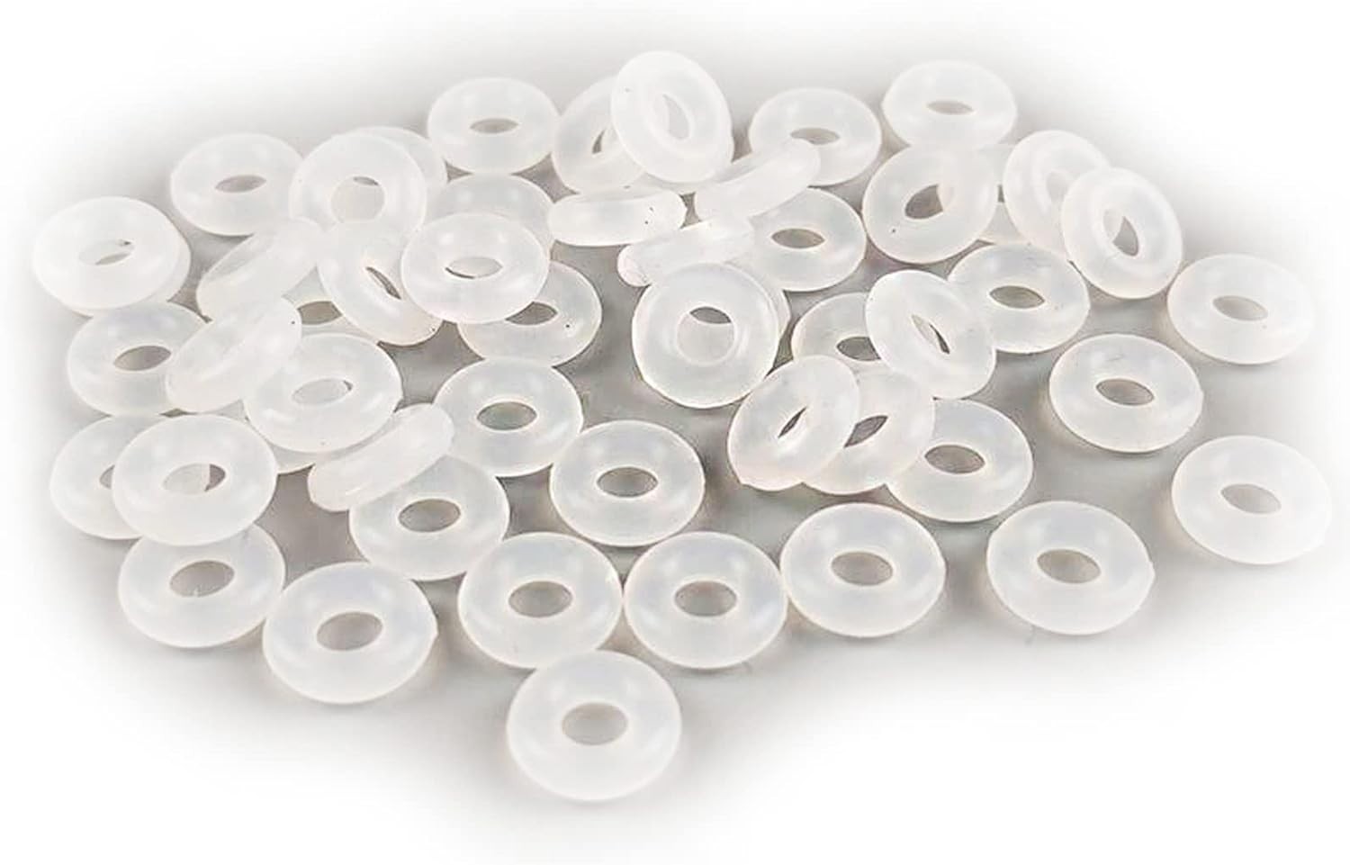 80 Pcs Clear Silicone Rubber Charm Stoppers for Bracelets Clip Lock Compatible