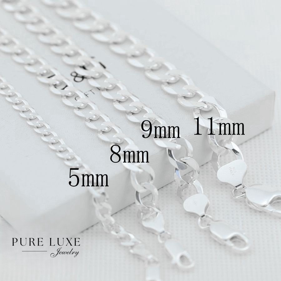 Men’s 9″ Sterling Silver 925 Cuban Chain,Bracelet 11mm Solid Width 27g*BOX