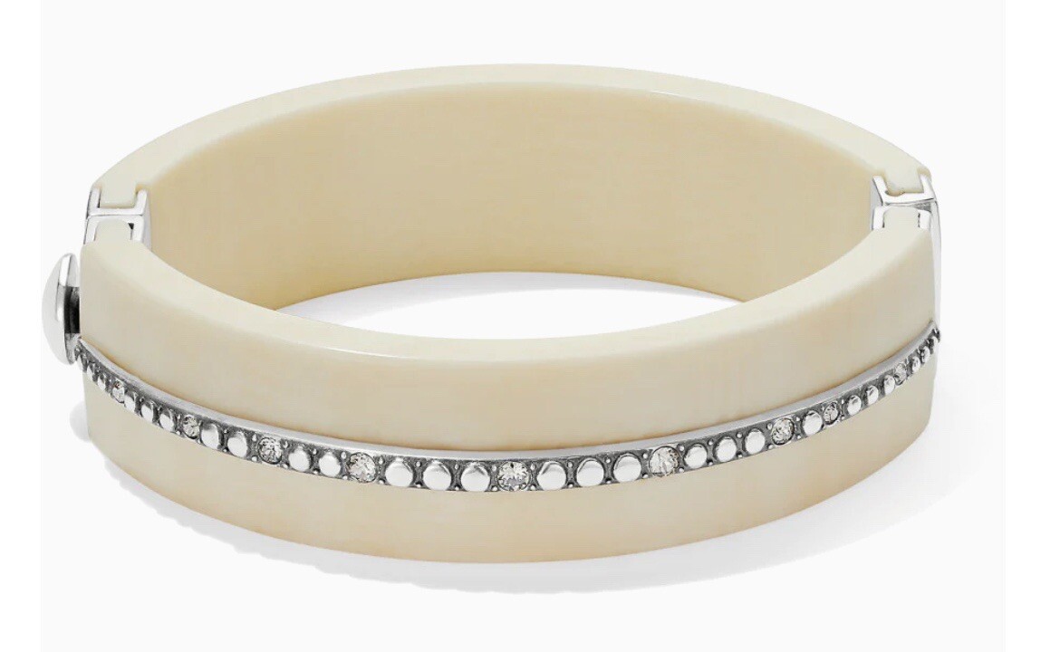 Brighton Ivory FREE SPIRIT Hinged Bangle JF756A MSRP $128 NWT