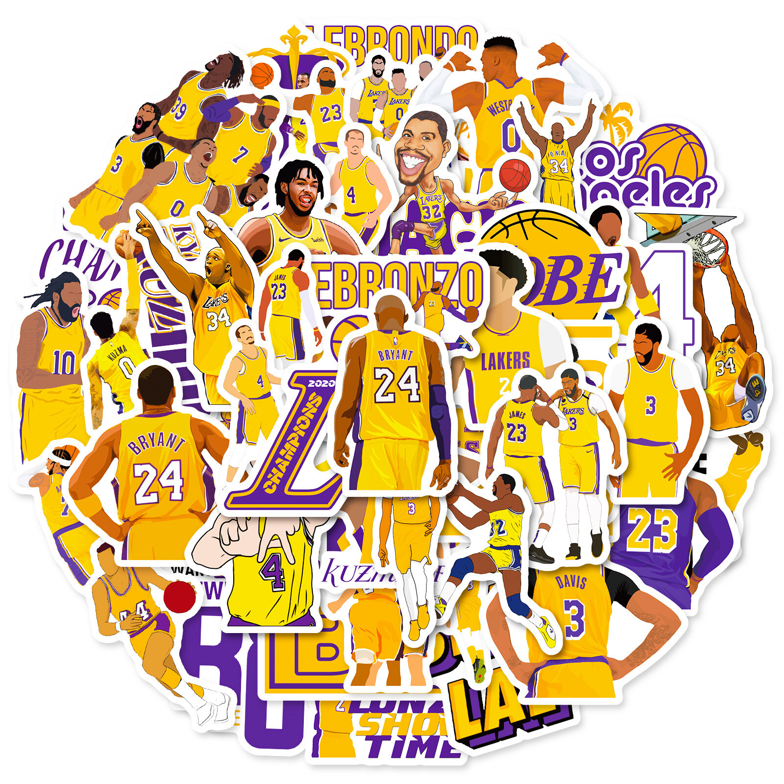 Kobe Bryant Sports Bracelet * 5 pcs with Free Stickers Ideal Gift for Fans