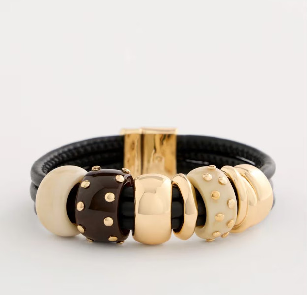 Chico’s Embellished Rings Corded Bracelet