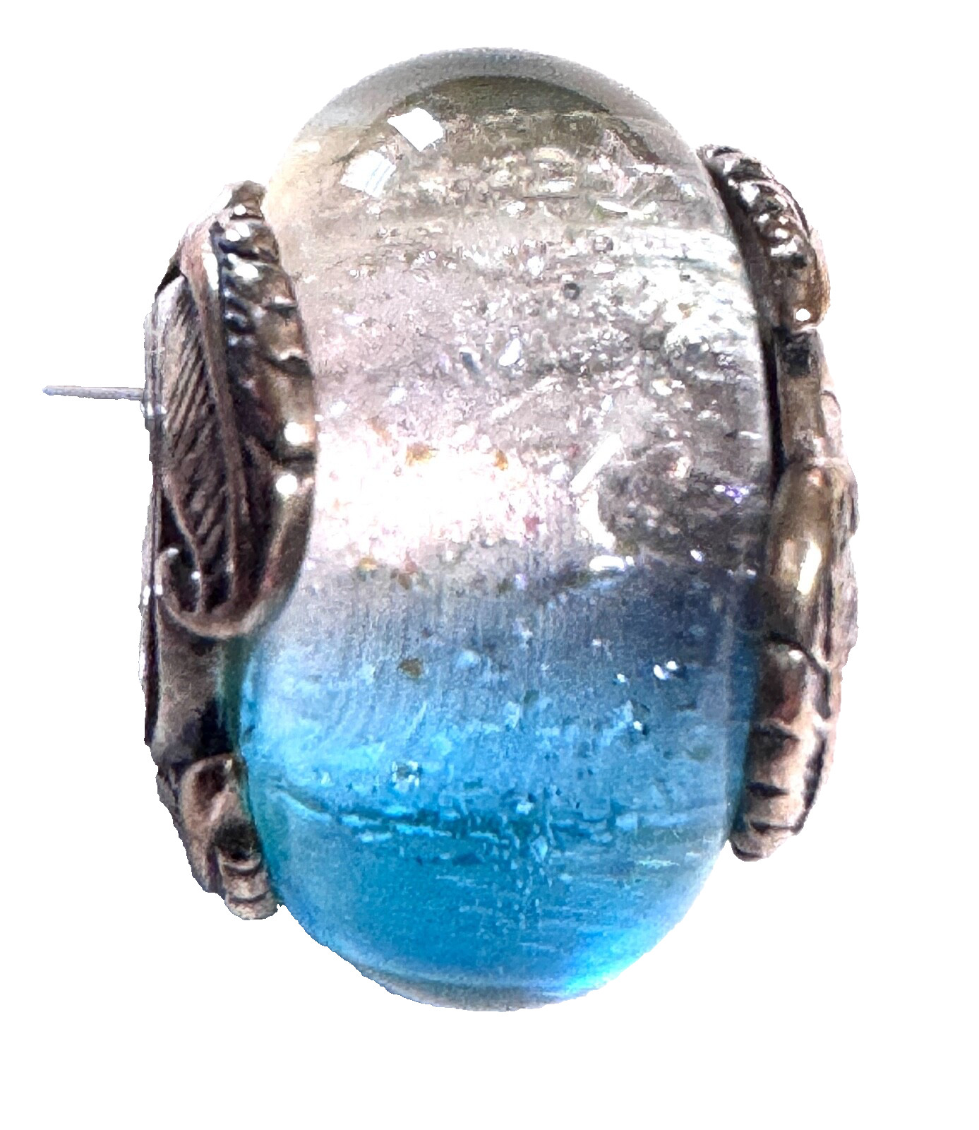 NWT 💕 Pandora Murano Glass and Curved Feather Charm 792577C00