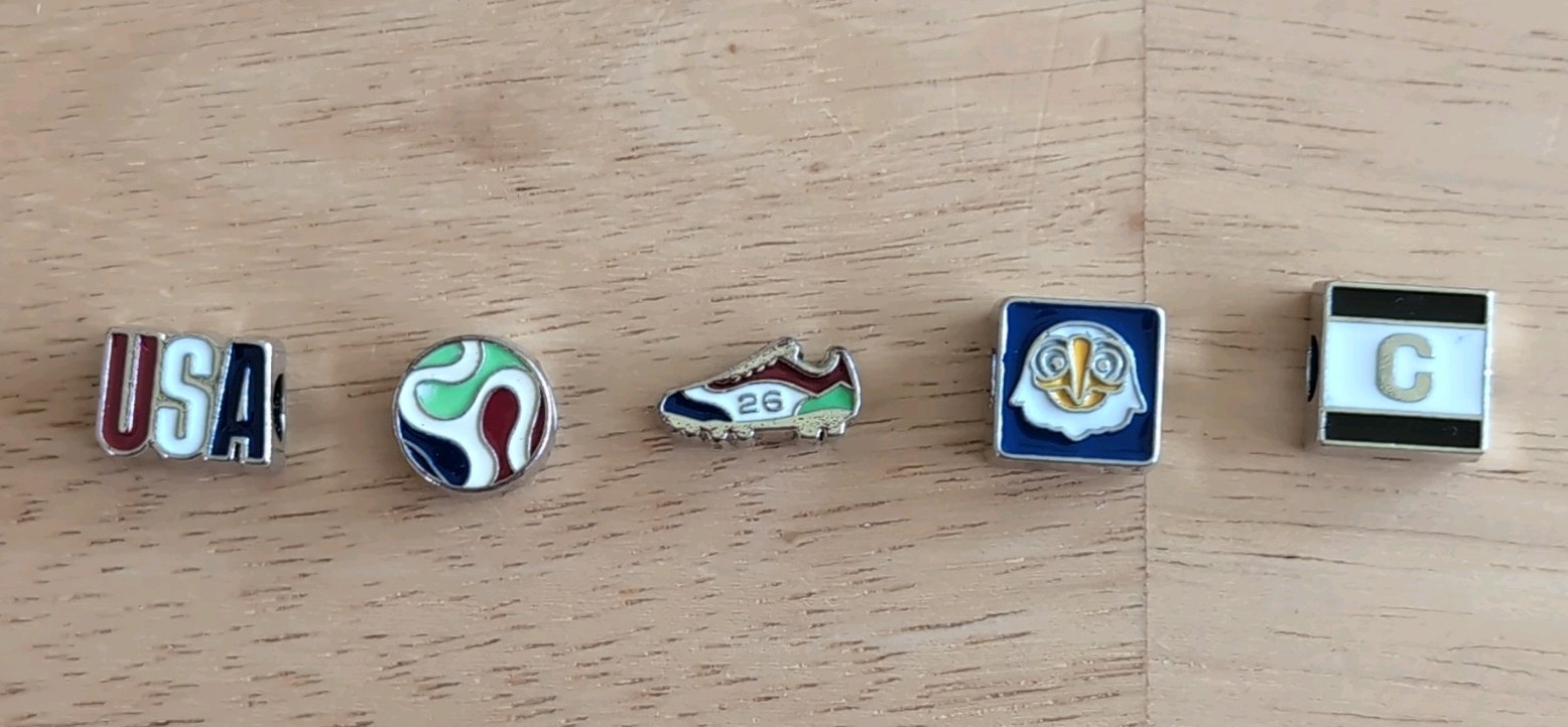 2026 World Cup FIFA BoA Set of 5 Charms. USA, Ball, Cleat, Eagle, Cap Charms New
