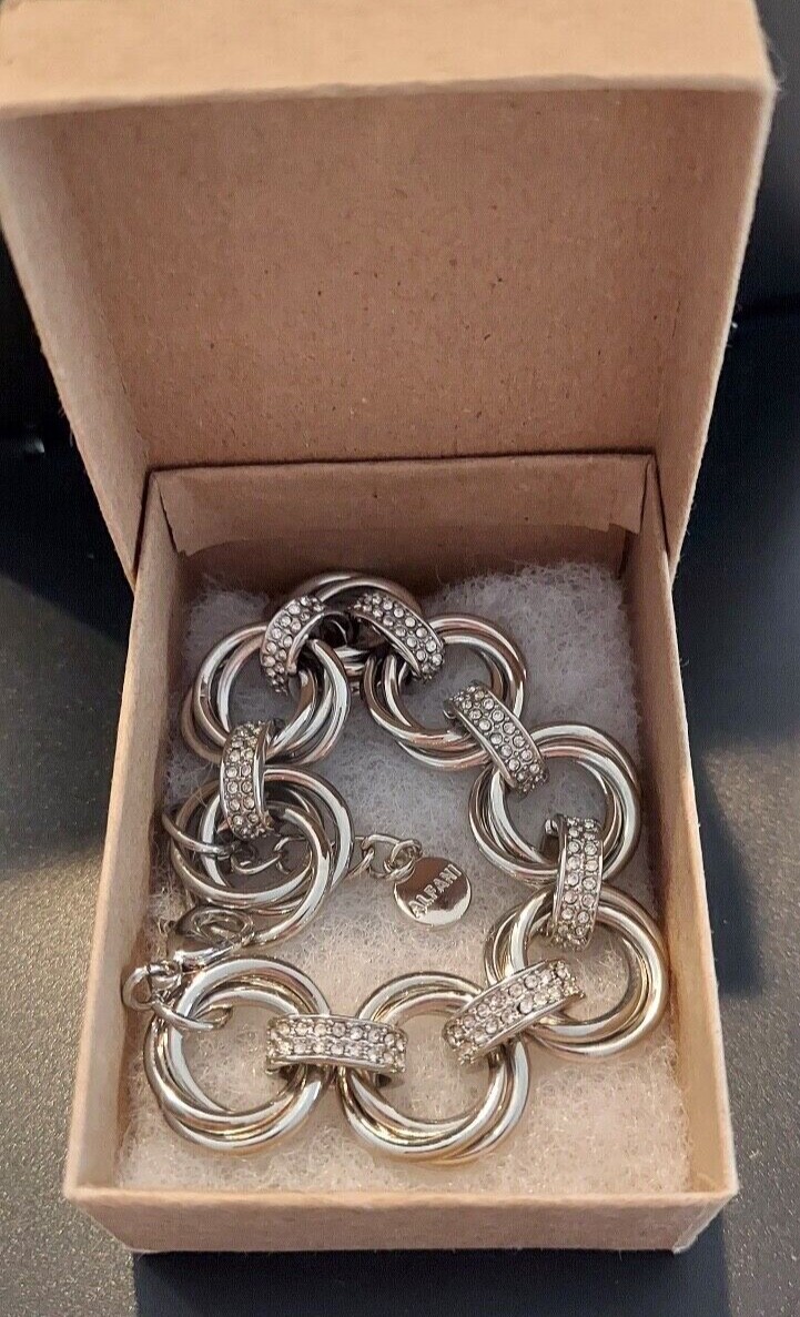 Alfani Bracelet Silver Crystals Classic Dress Up Casual Fashion Jewelry