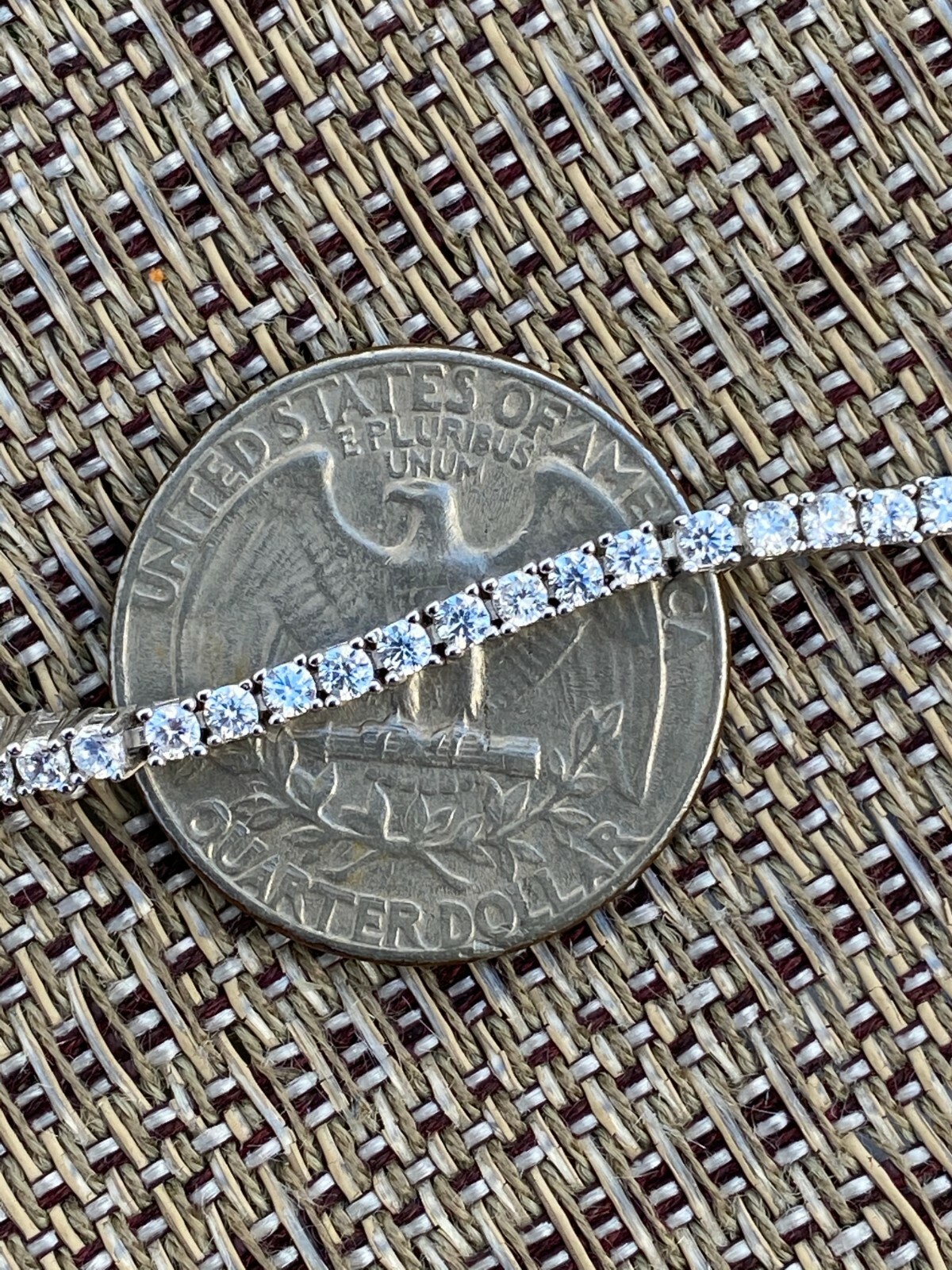 Pulsera TENNIS De Plata De Ley 925 2mm Diamantes Simulados Mujer/Hombre Hip Hop