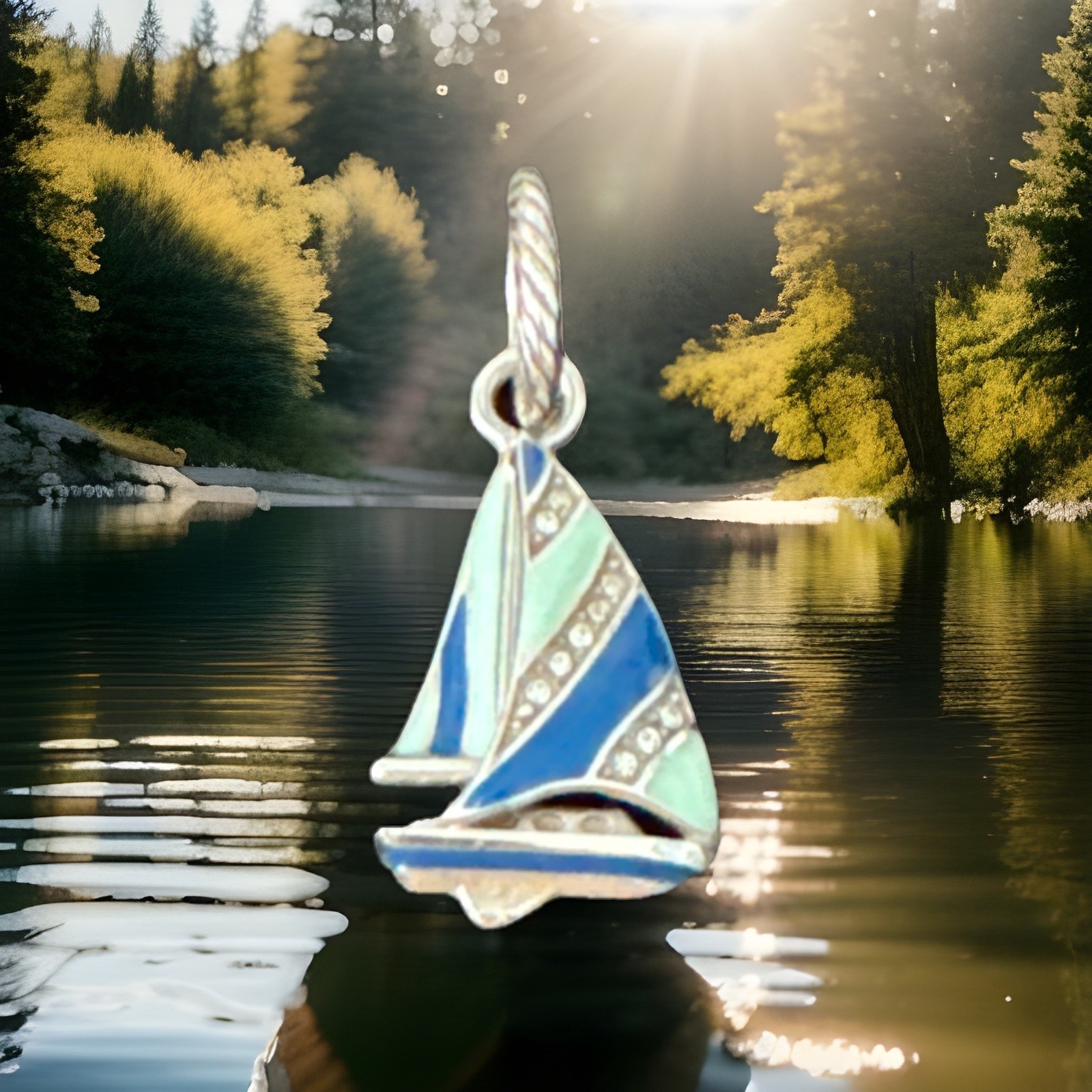 Brighton SET SAIL Charm NWOT List $18 JC2862 Rare Find!