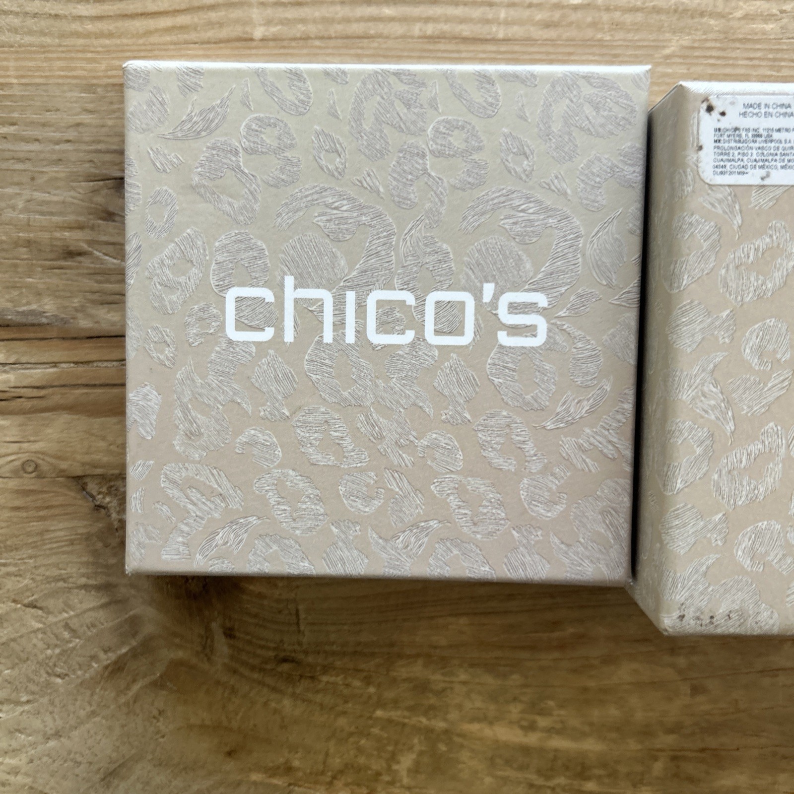 Chico’s CC Logo Charm Bracelet New In Box $45