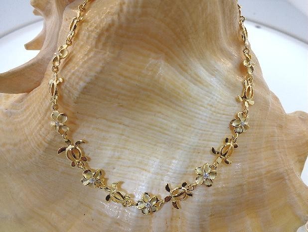 10.5mm Yellow GP 925 STER Silver Hawaiian Satin Plumeria Turtle CZ Bracelet #2
