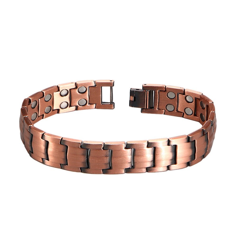 1/2Pack Pure Copper Magnetic Bracelet Arthritis Pain Therapy Energy Cuff Bangle