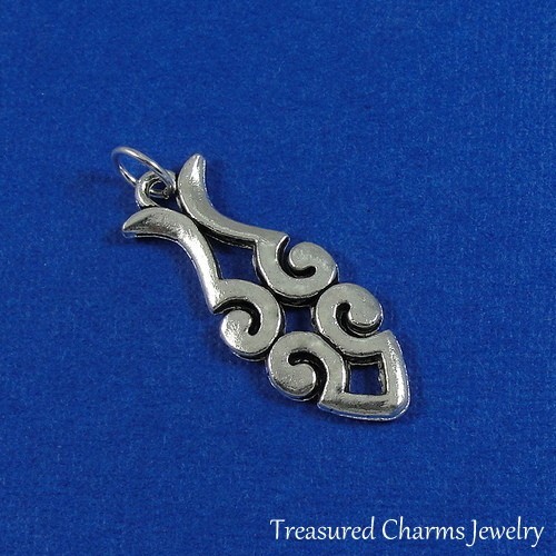 SILVER CHRISTIAN FISH CHARM Ichthus Jesus Fish Religion PENDANT
