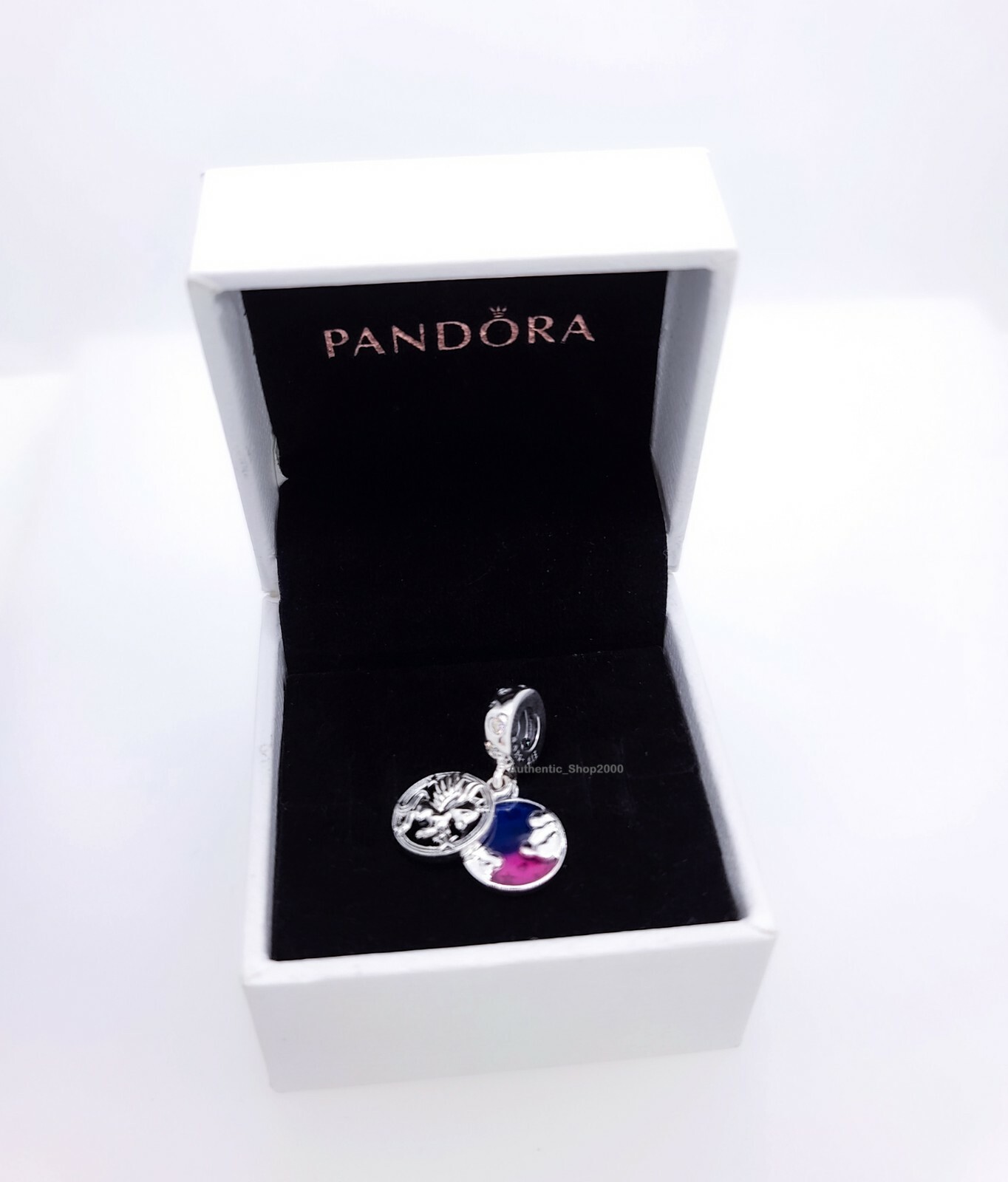 NEW 100% Authentic PANDORA 925 Magical Unicorn Double Pendant Charm 799145C01