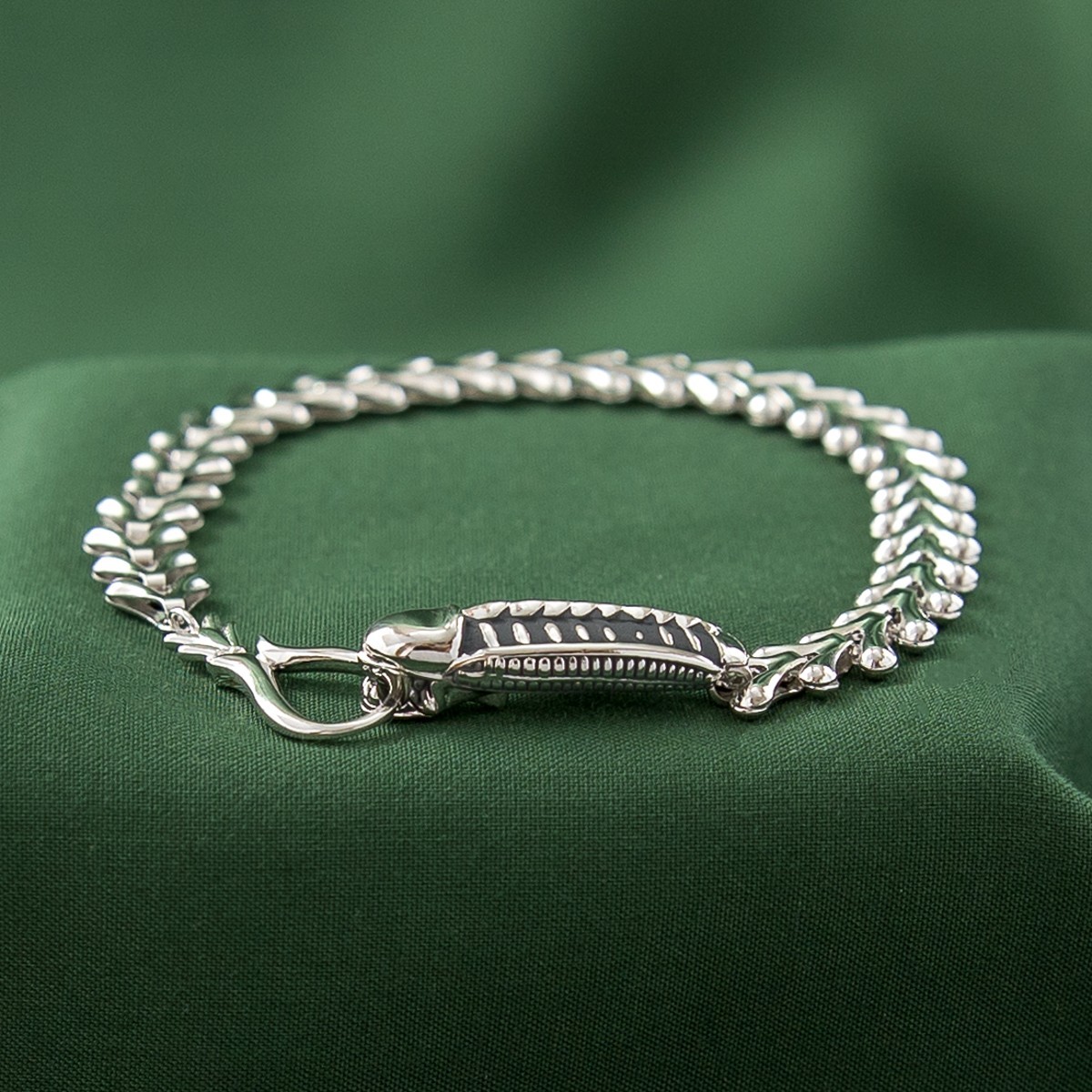 Alien X RockLove NEW ‘Alien’ Xenomorph Chain Bracelet – Silver Plated – 6.5 inch
