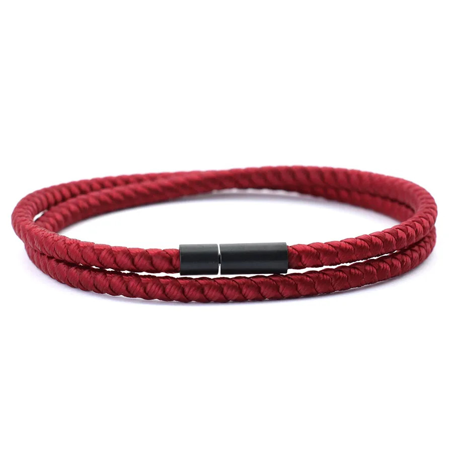 Men Bracelet With A Grade 4mm Keel Rope Multiple Colors And Sizes