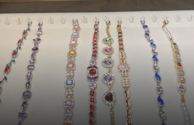 LOT OF 70 CZ & CRYSTAL TENNIS BRACELETS GOLD PLATED 14K-18K Costume Jewelry