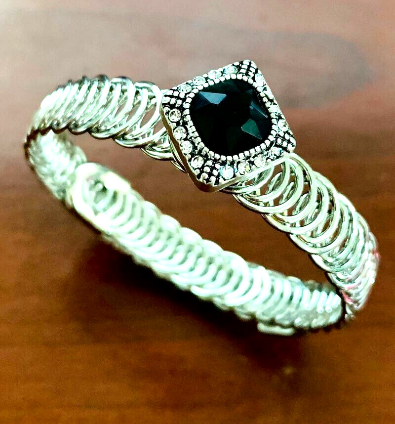 Mini Snap Jewelry Bracelet Silver Plated Wrap fits 12mm Ginger Petite Adjustable