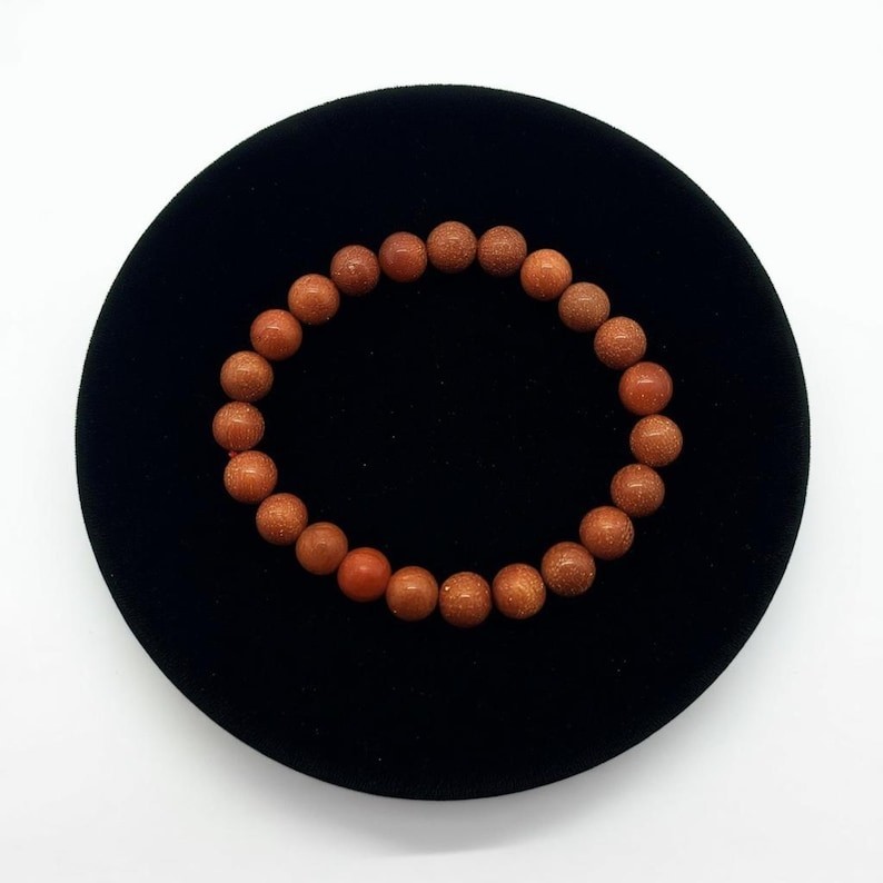 Brown Sunsitara Bracelet Stretch Beads, Meditation And Intention Jewellery