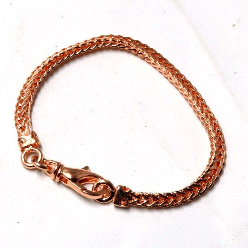 Pure Copper Snake Chain Bracelet Copper Arthritis Pain Relief Biker Bracelet