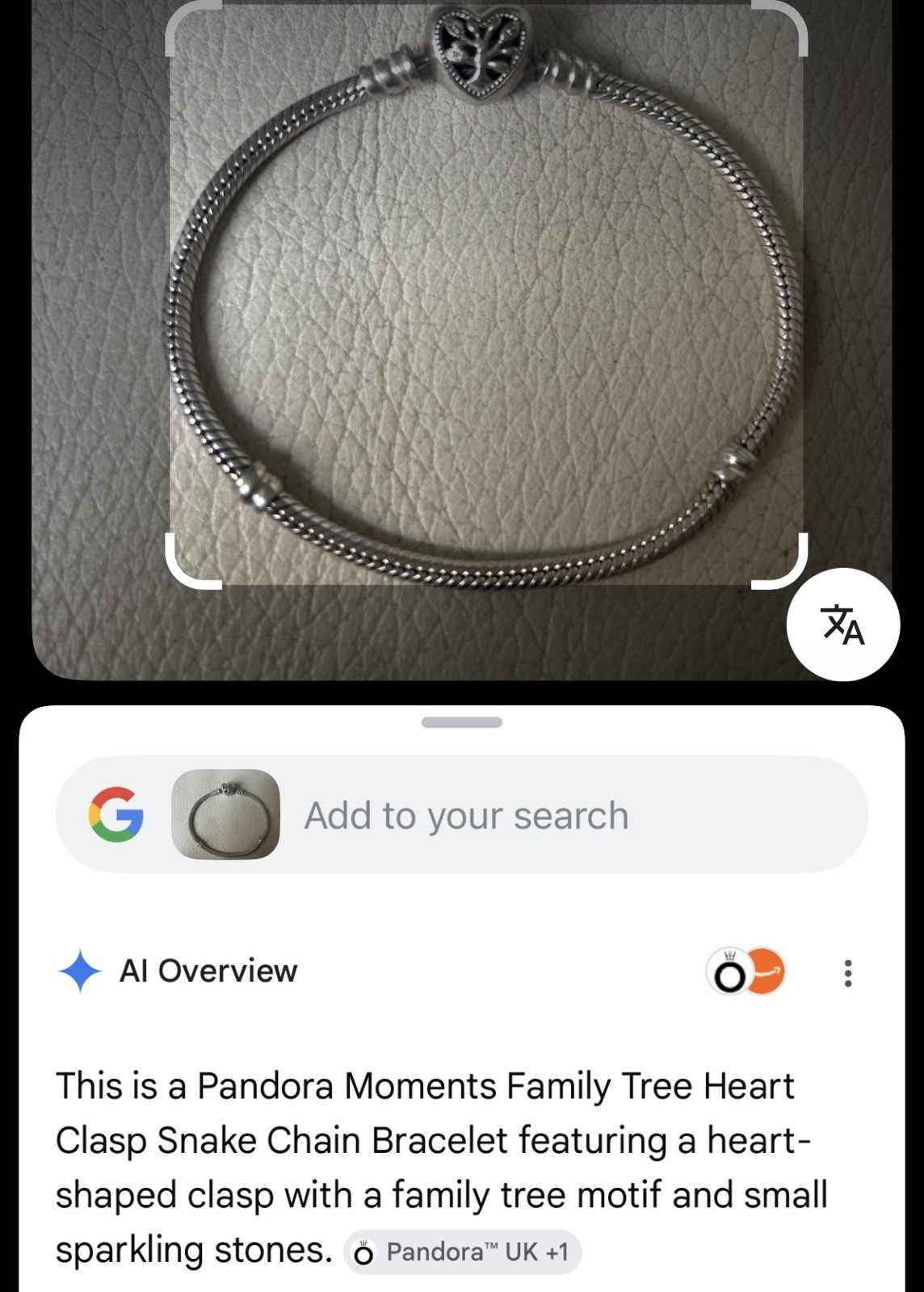 Authentic Pandora S925 barrel heart clasp, Snake Chain Bracelet , Family