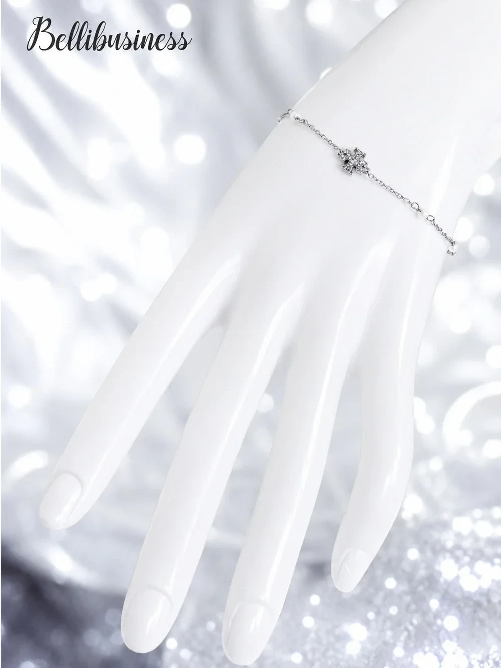 Tory Burch Kira Pearl delicate bracelet.