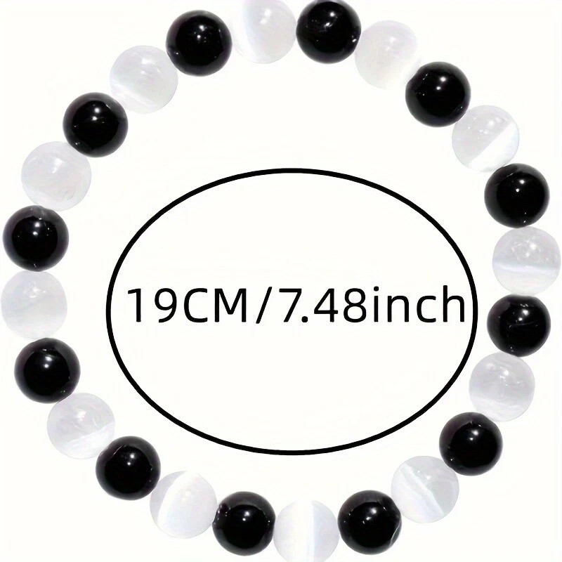 Natural Stone Beaded Bracelet Women Men For Bringing Luck Money Health Bangle