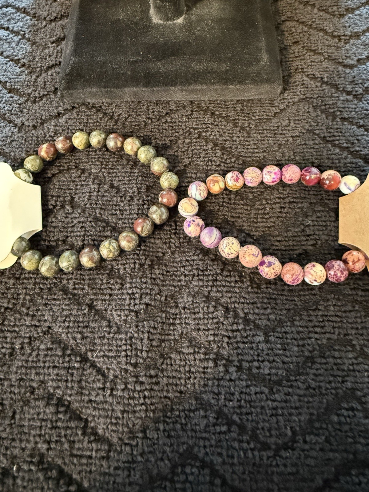 Lot Of 11 – Multi Colored Beaded Stretch Bracelets 6” To 7.5”