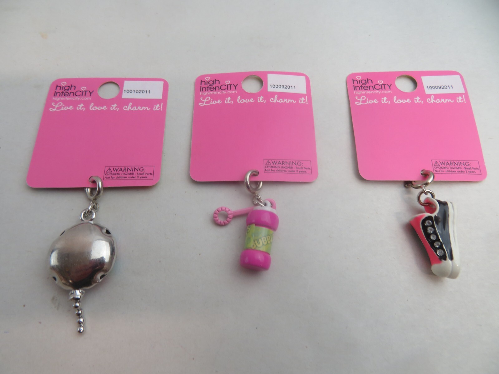 High Intencity CHARM IT! Bracelet Charms by High IntenCity LOT OF 3 O