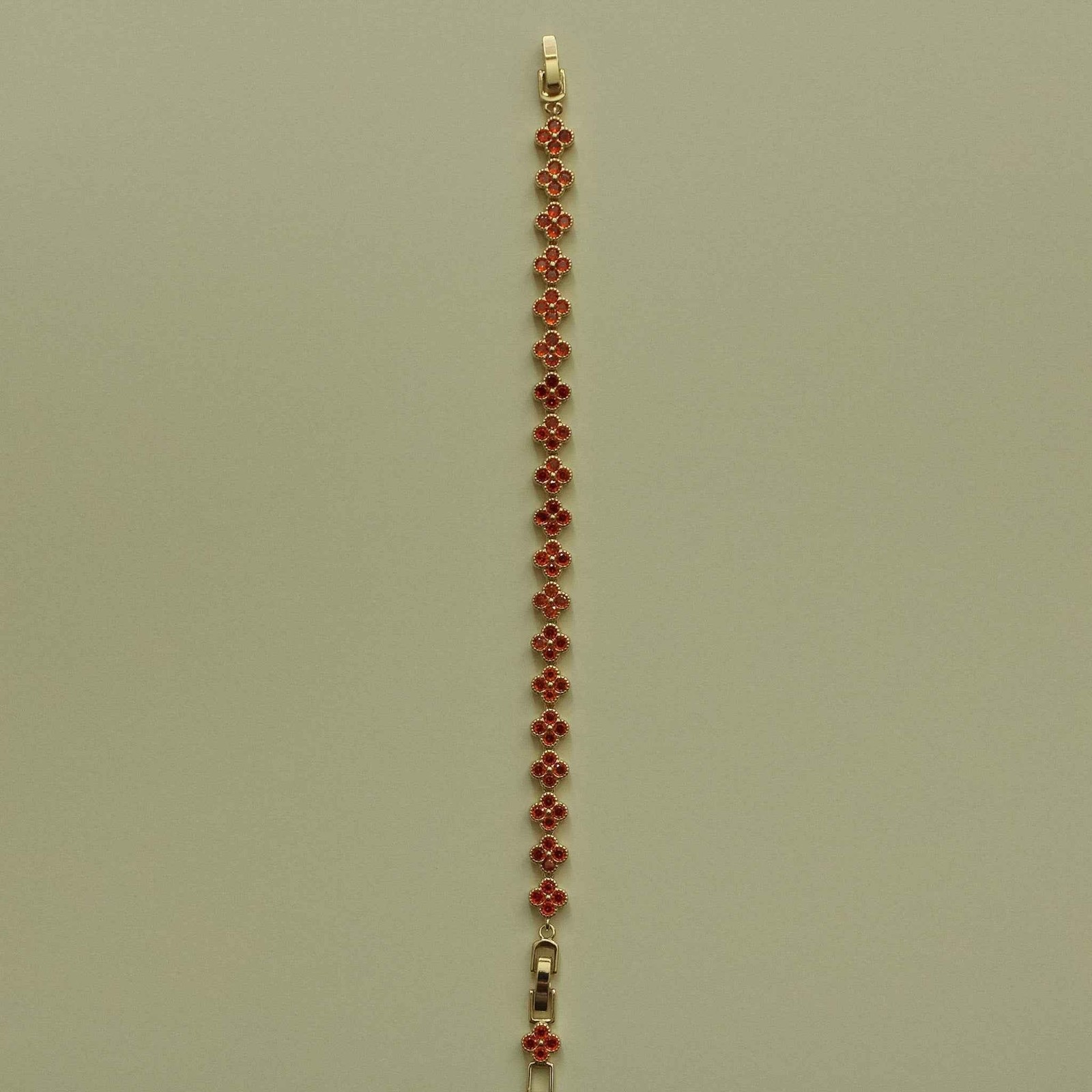 Red Clover CZ Bracelet