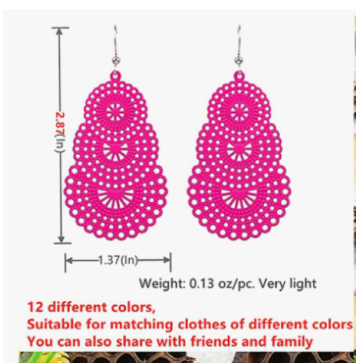 **CLEARANCE** Beautiful Metal alloy earrings – Dainty – stunning colors