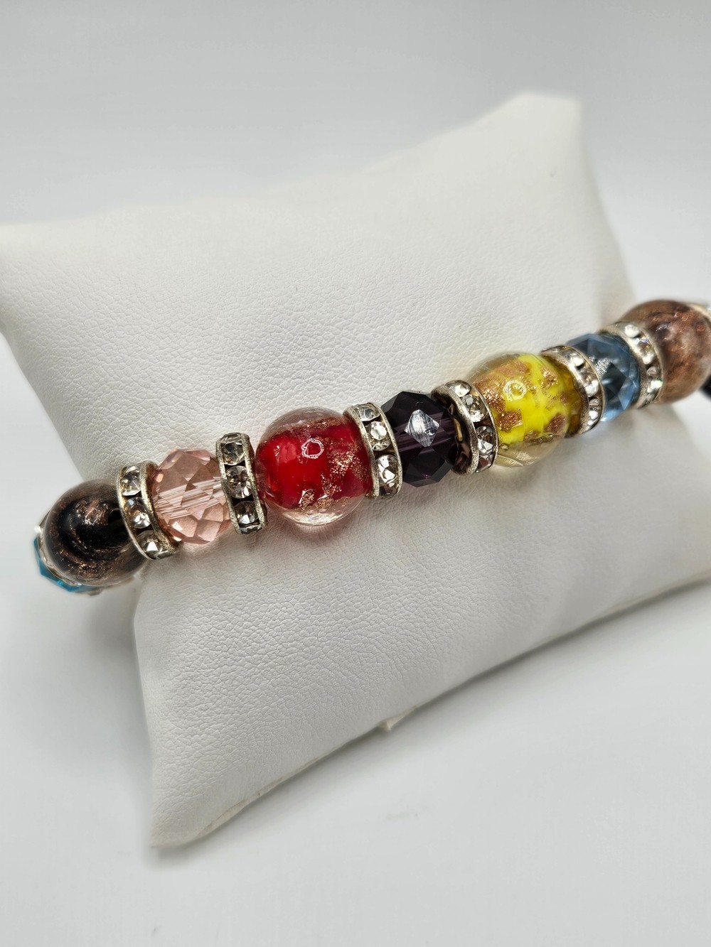 Glass of Venice Genuine Murano Glass Symphony Stretch Bracelet Made in Italy