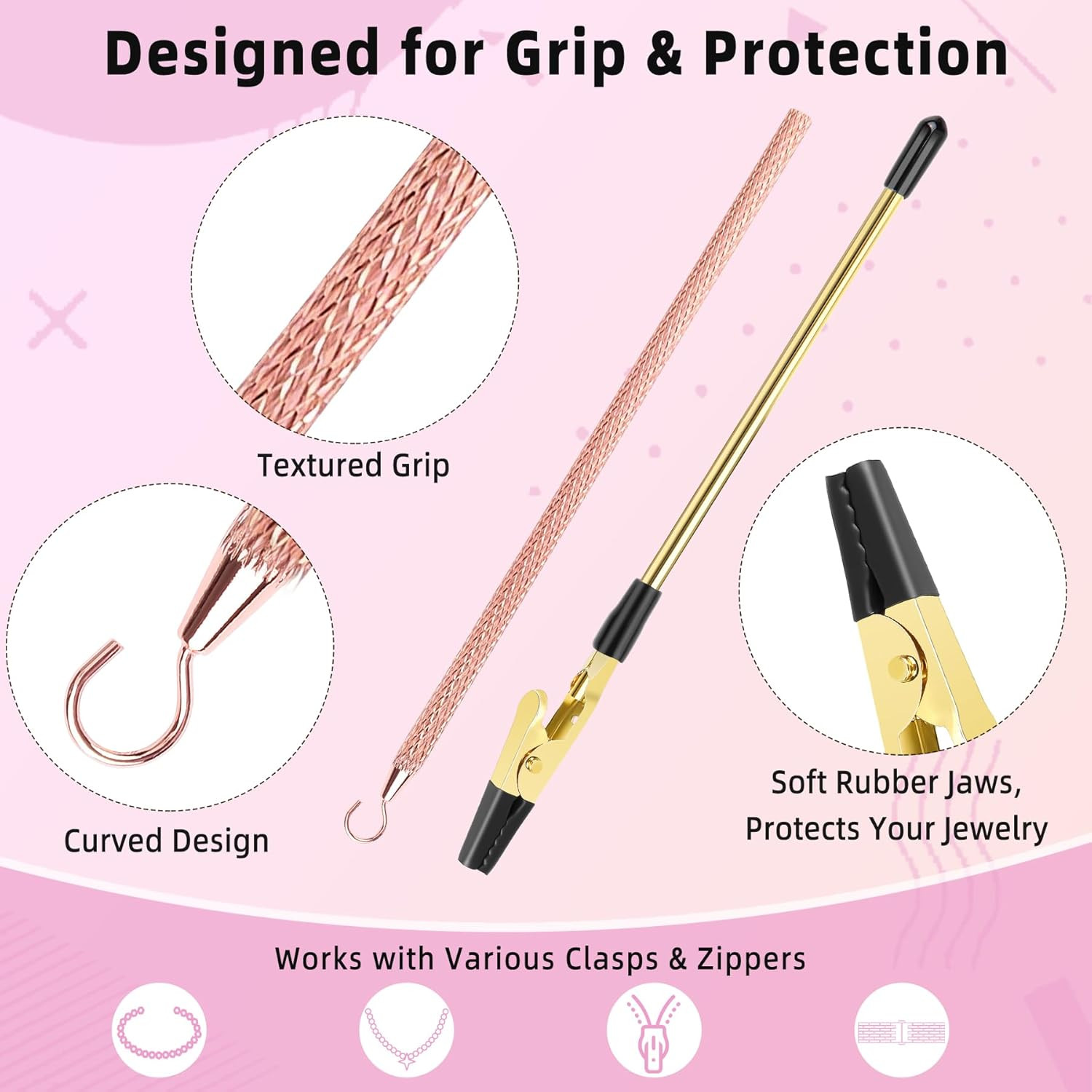 2 Pcs Bracelet Helper Tool, Portable Bracelet Assistance Tool Easy to Put