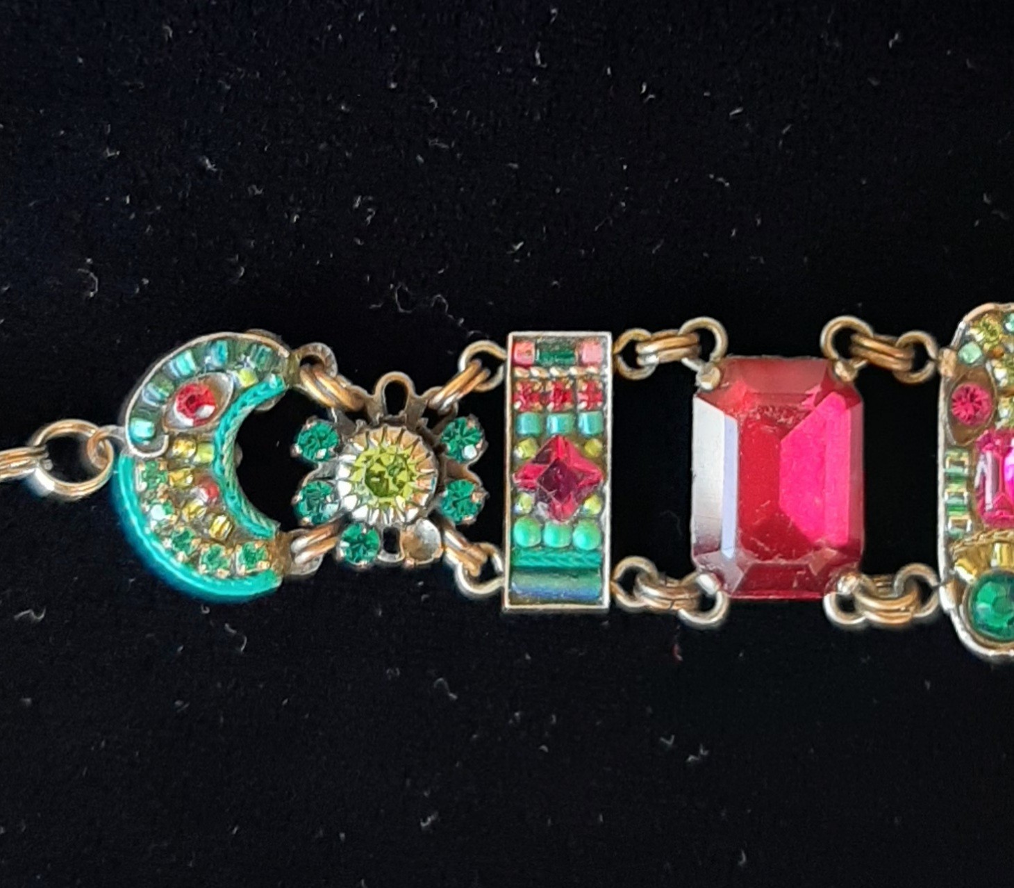 Firefly La Dolce Vita Multi-Color Swavorski Crystal Bracelet w/Czech Glass Beads