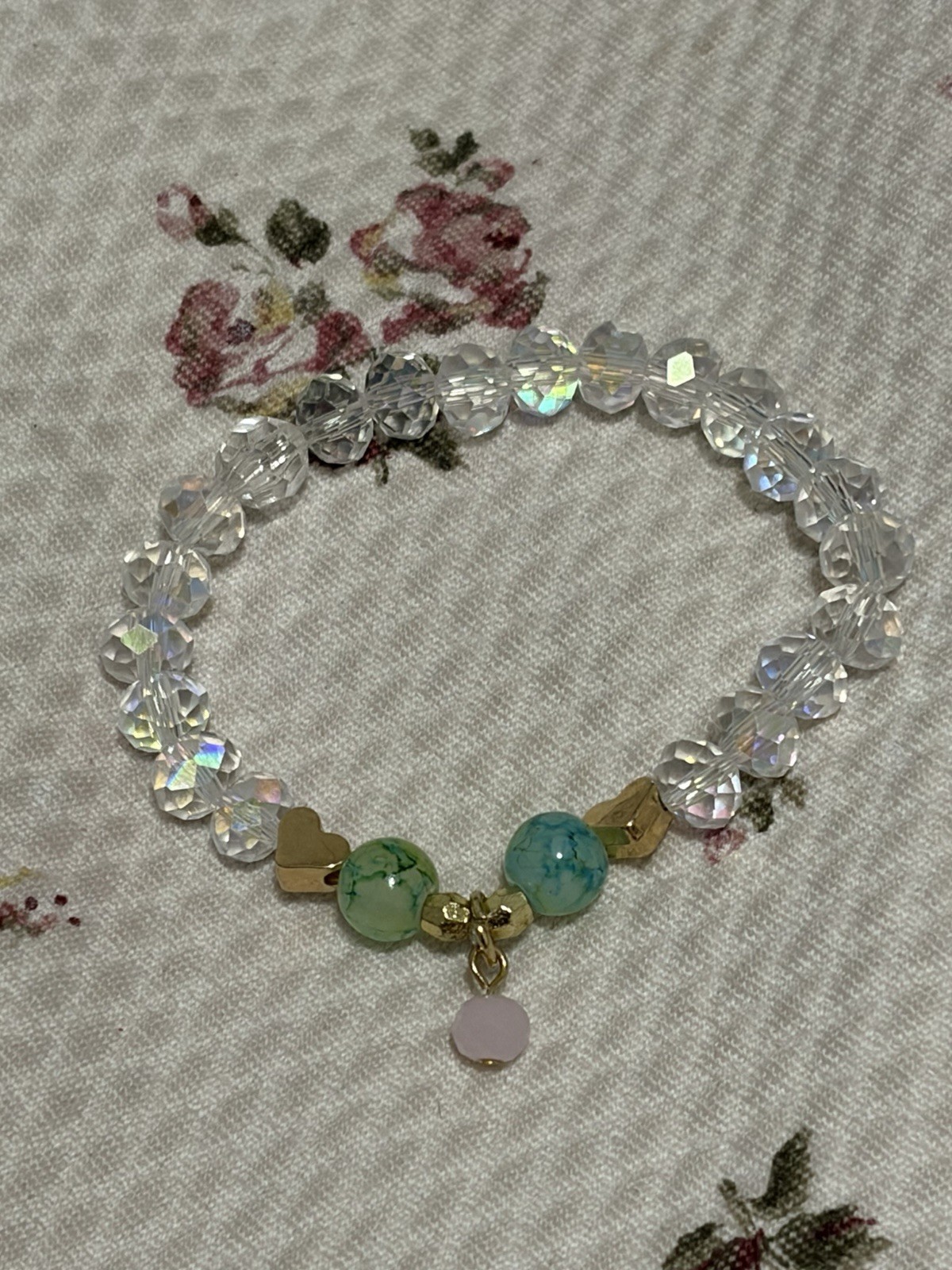 Bestie Set of 2 glass beaded fairy core charm Bracelets