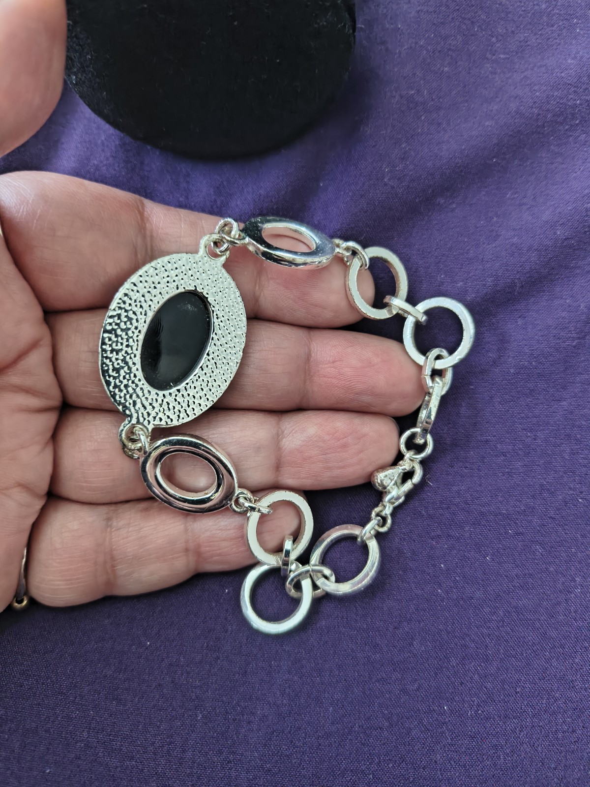 3 Silver Tone Mixed Bracelet Lot. Estate Find. All Wearable
