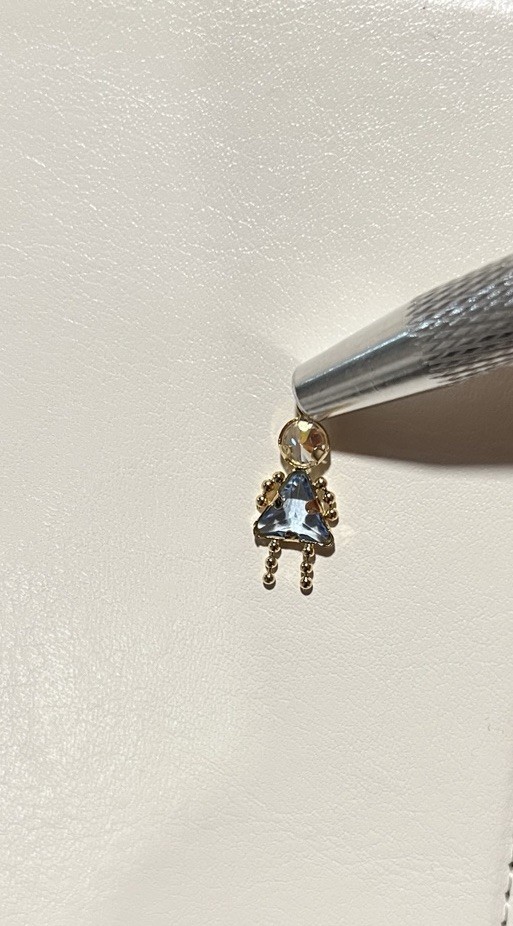 14k Gold Girl Charm (March)