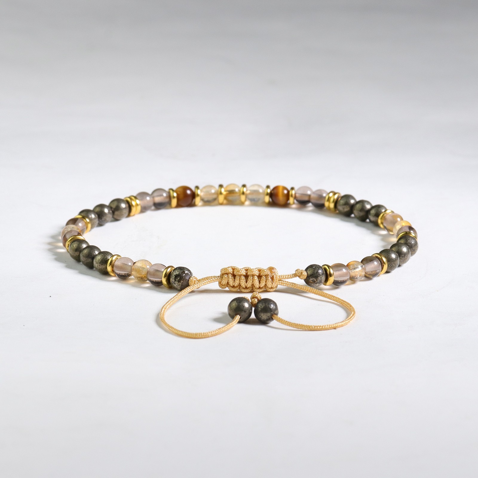 Multi Crystal Beaded Bracelet Prosperity Healing Abundance Minimalist Jewelry