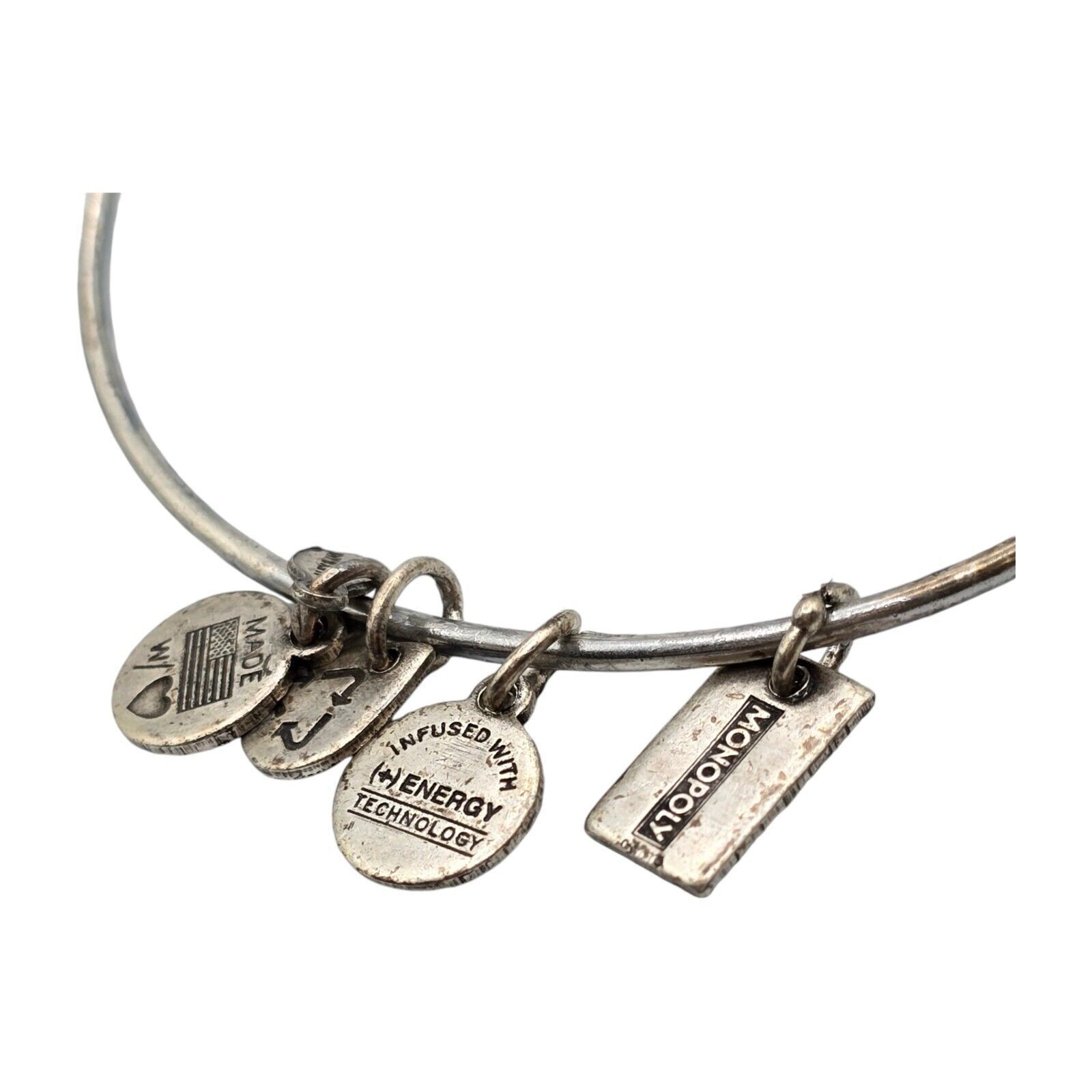 Vintage Bracelet Alex and Ani Monopoly House Charm 7″ Matte Silver Please Read