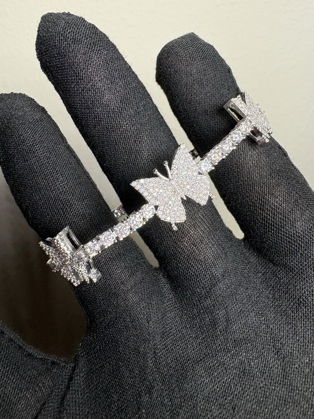 “Butterfly Tennis Bracelet” Moissanite S925