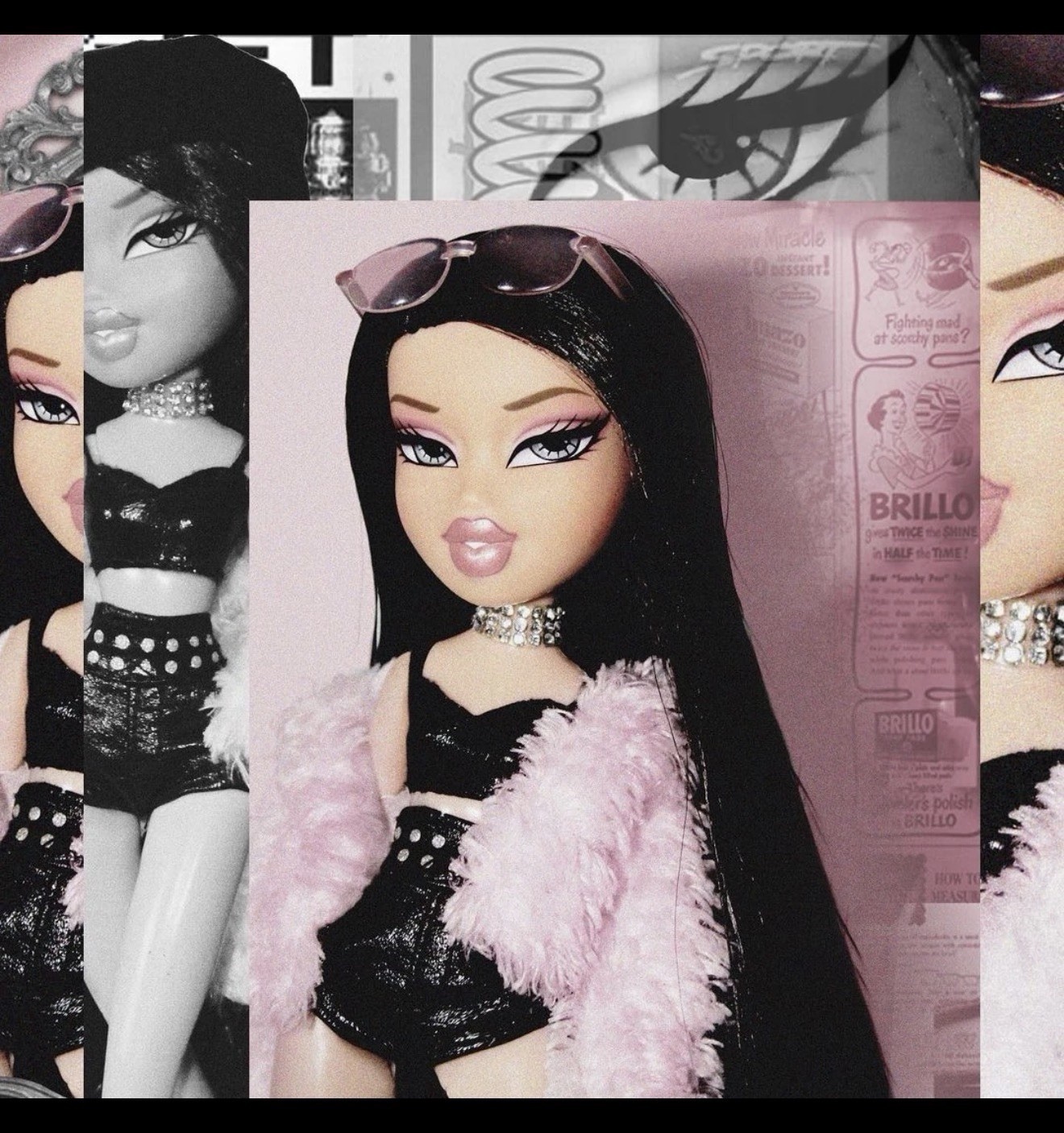 #1/3 BRATZ “JADE” “KOOL CAT” Face ORIGINAL Italia CHARM Collection Link 9mm