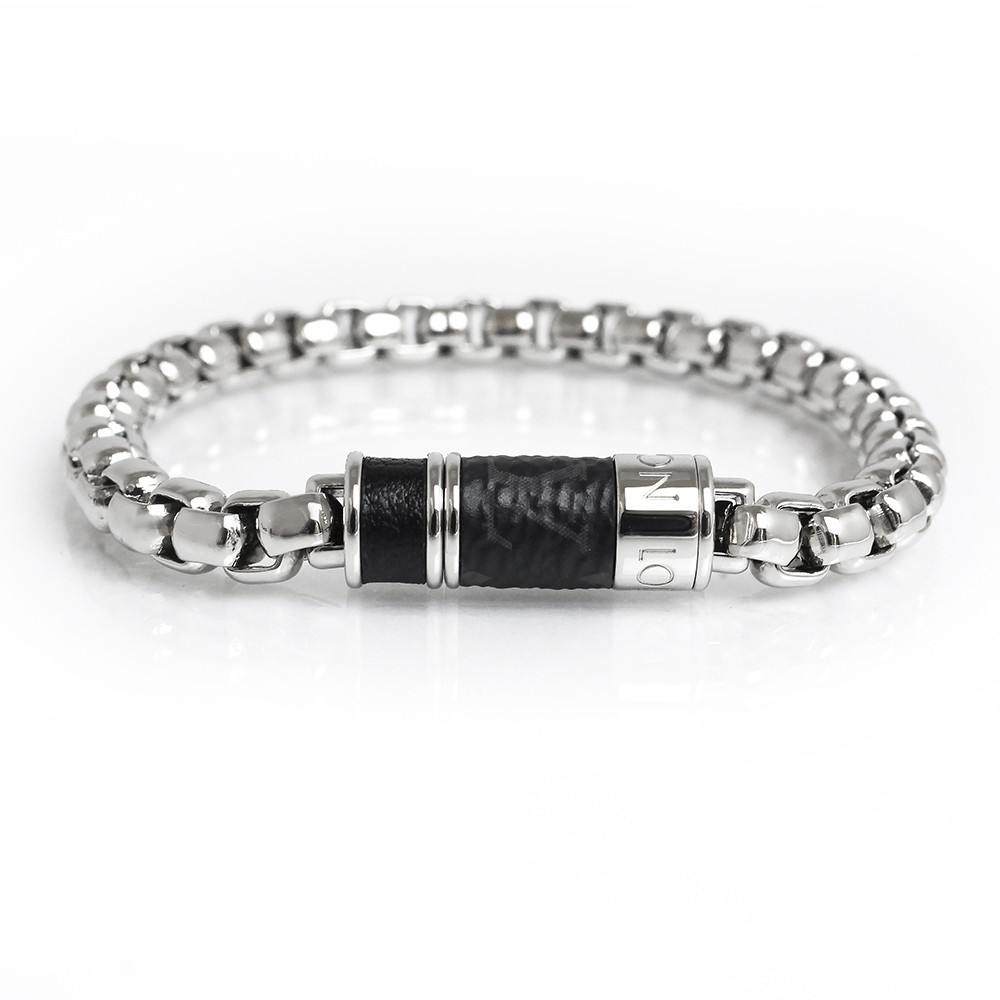 LOUIS VUITTON M62592 ・Chain monogram Monogram Eclipse, & Black Bracelet