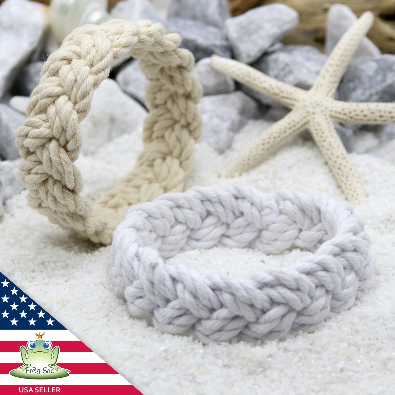 2 PCS Sailor Knot Bracelets, Nautical Knot Rope Bracelets