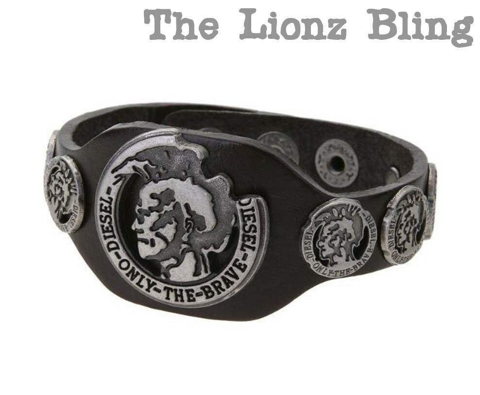 Urban Biker Black faux Leather wide band Bracelet with Brave Mohawk rivet metal