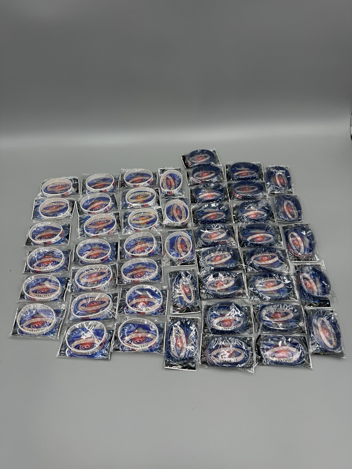 Patriotic USA Bracelets United States Flag Stars Stripes Lot Of 47 NEW
