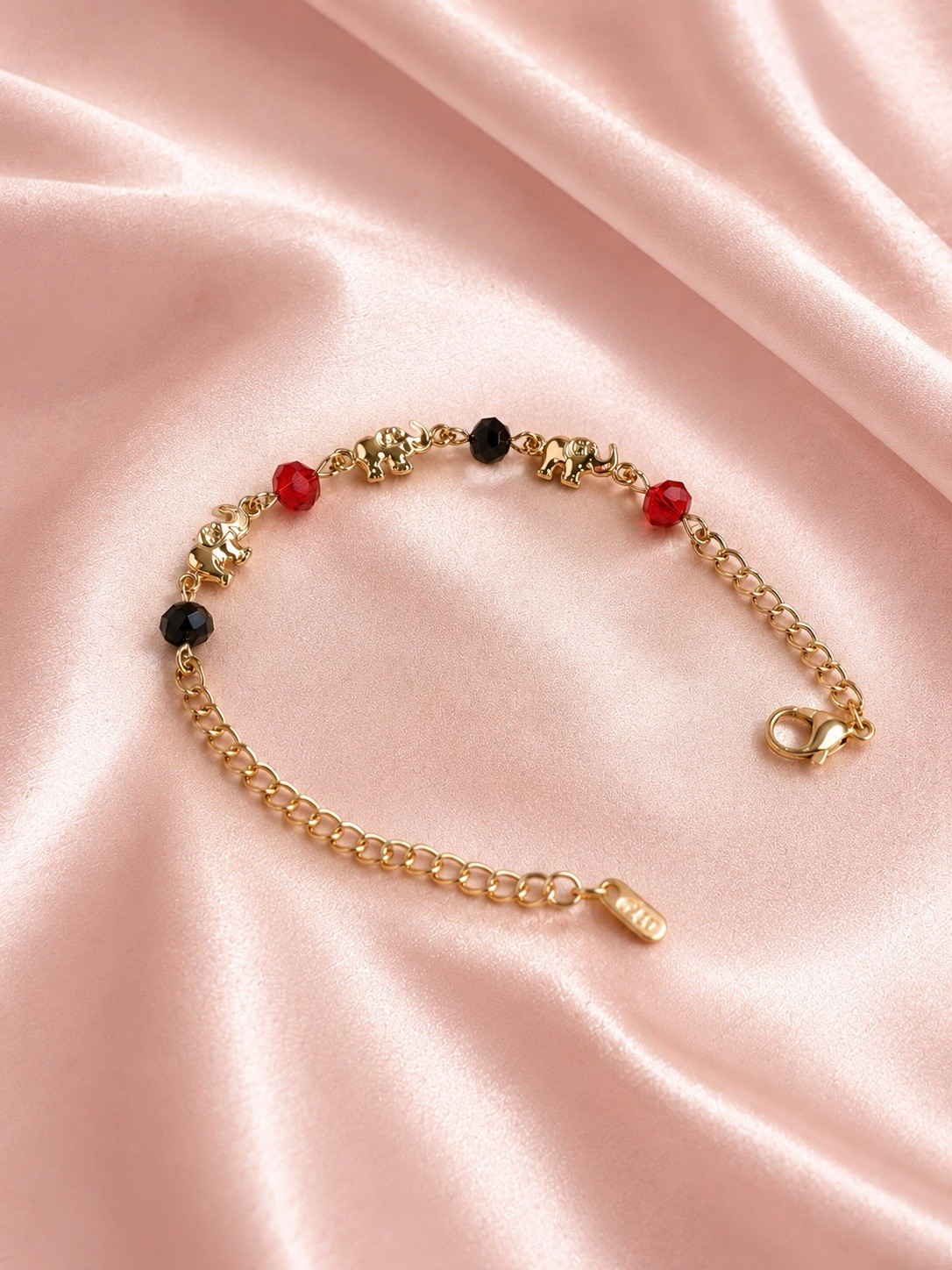 14K Laminated Gold Elephant Bracelet