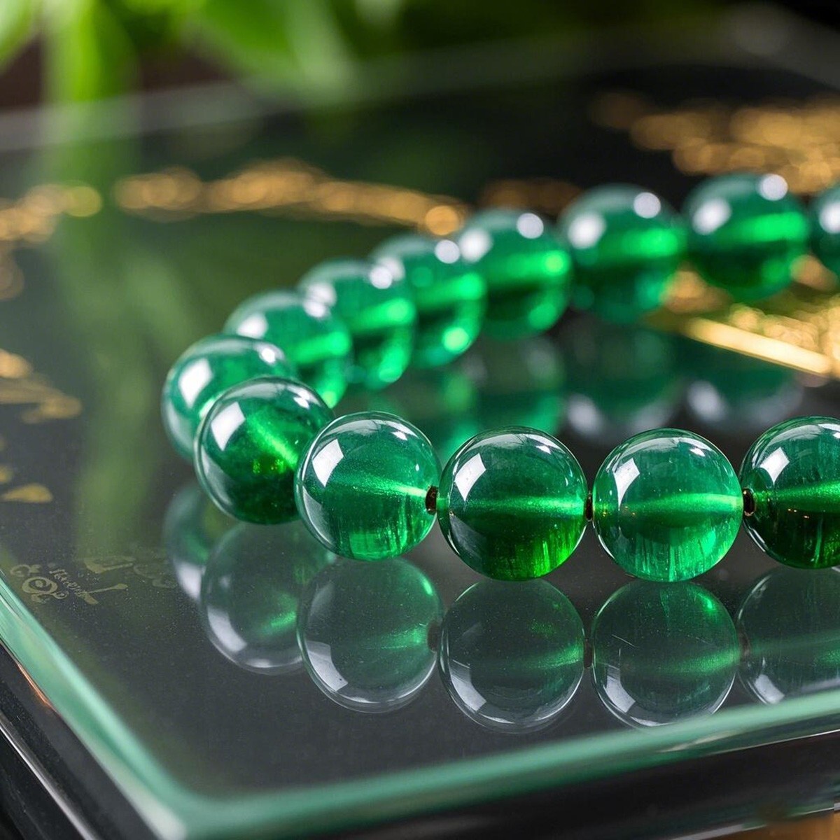 Natural Green Emerald Stretch Bracelet 8mm Beads Healing Balance Crystal Gifts