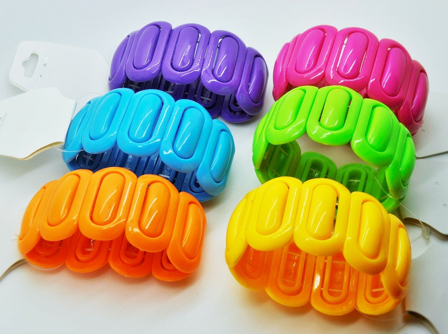LOT OF 6/12 SUMMER COLOR STRETCH BRACELET FASHION JEWELRY WHOLESALE LOT #7