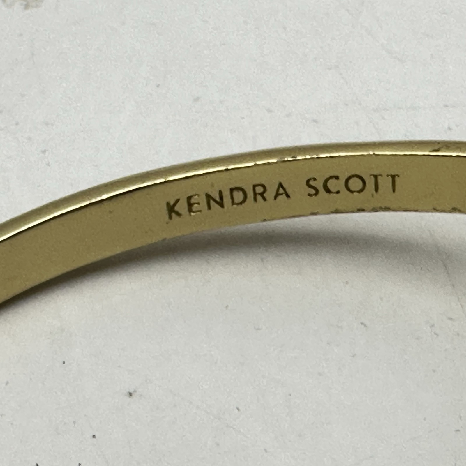 Kendra Scott Elton Cuff Bracelet 14k Gold Plated Brass Ivory Mother Of Pearl