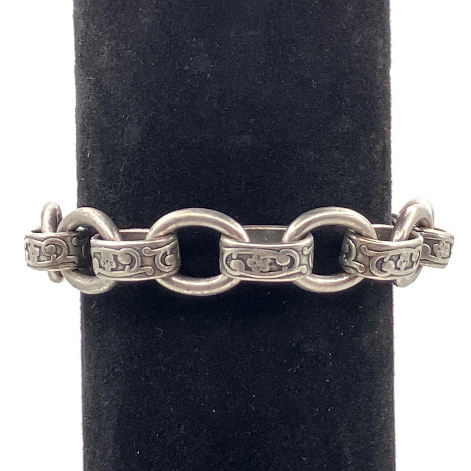 Catherine Popesco France Chunky Chain Link Bracelet Toggle Clasp 6.25 In