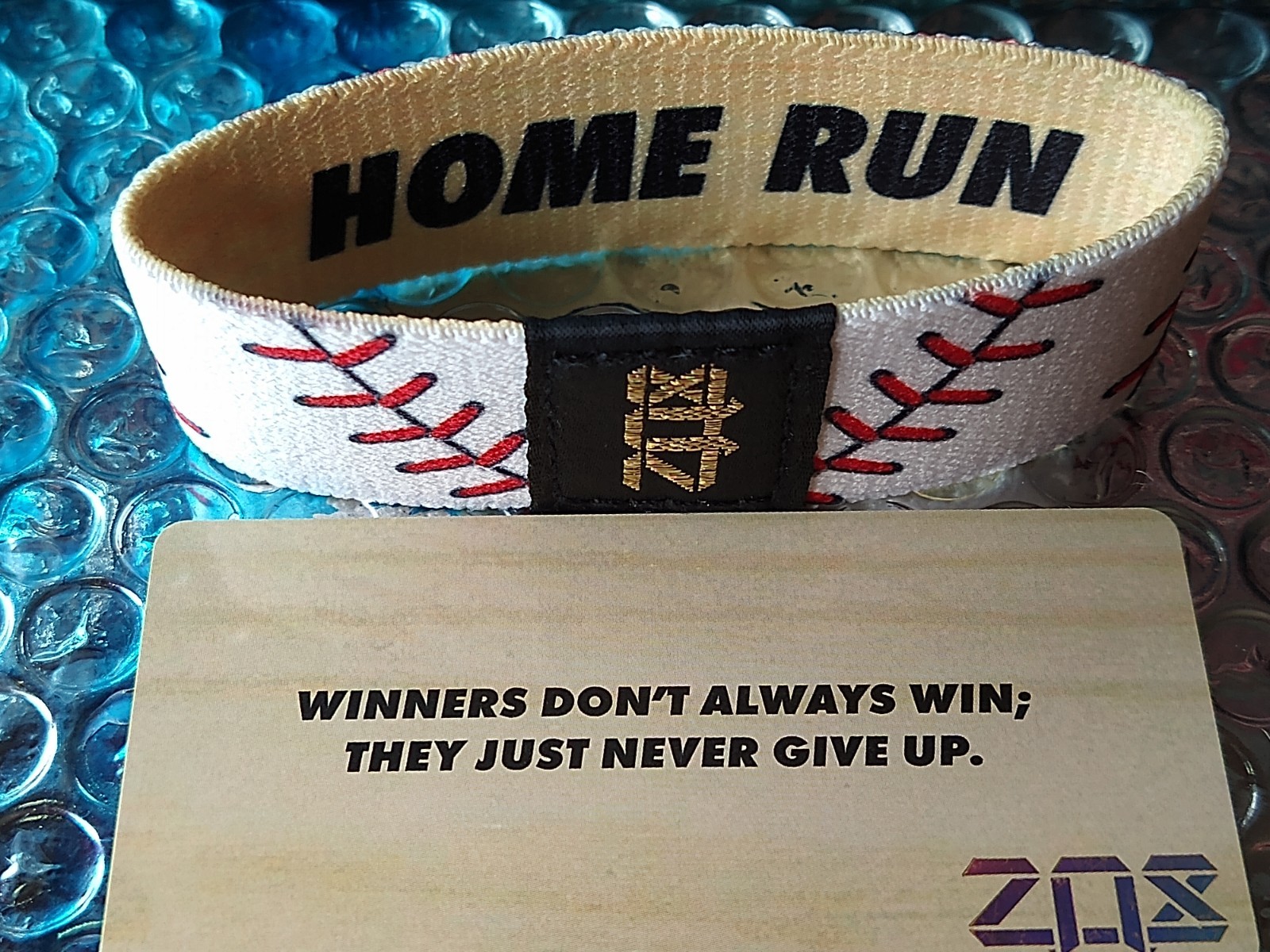 ZOX “HOME RUN” Strap W/ Card-DIAMOND GOLD (SZ Medium) #55